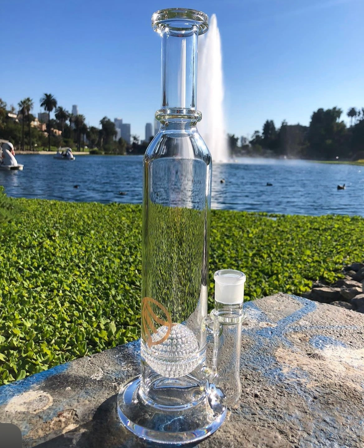 Monark 65mm Baller perc waterpipe.