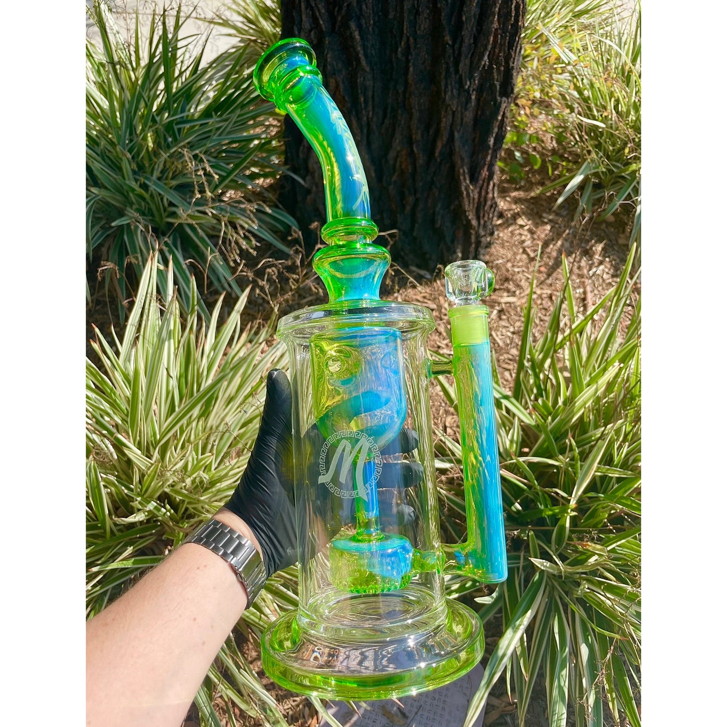 Giant Monark Full color Incycler Dab Rig!