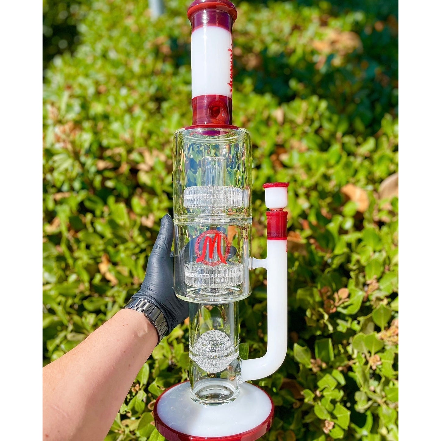 Monark Giant 100mm Double matrix Ball perk Waterpipe