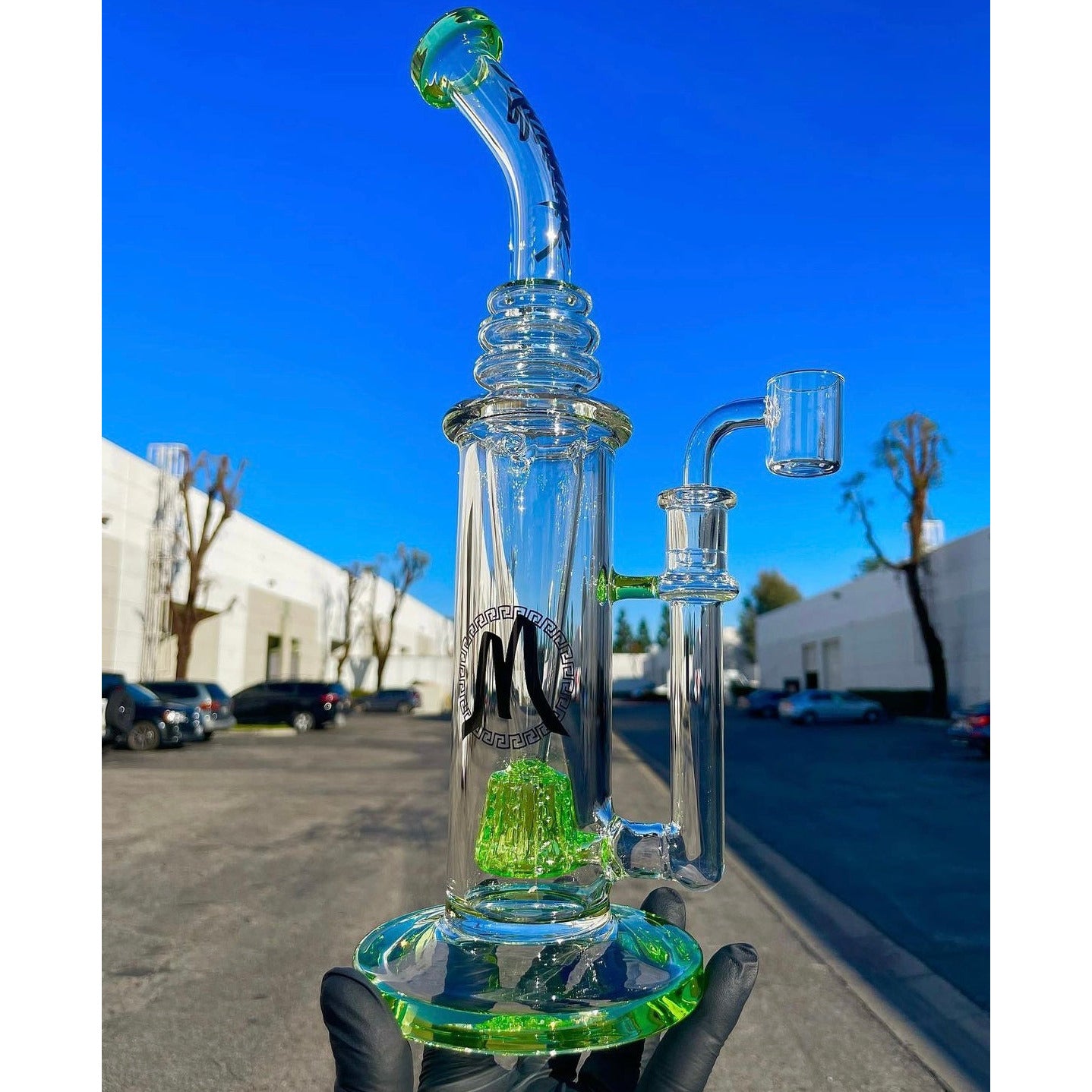 New Monark Pyramid Gridded Insycler Dab Rig.