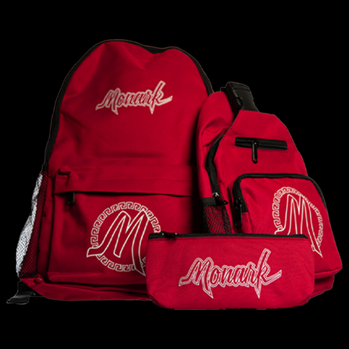 Monark Back Pack, Sling Bag, and Padded pipe pouch Set!