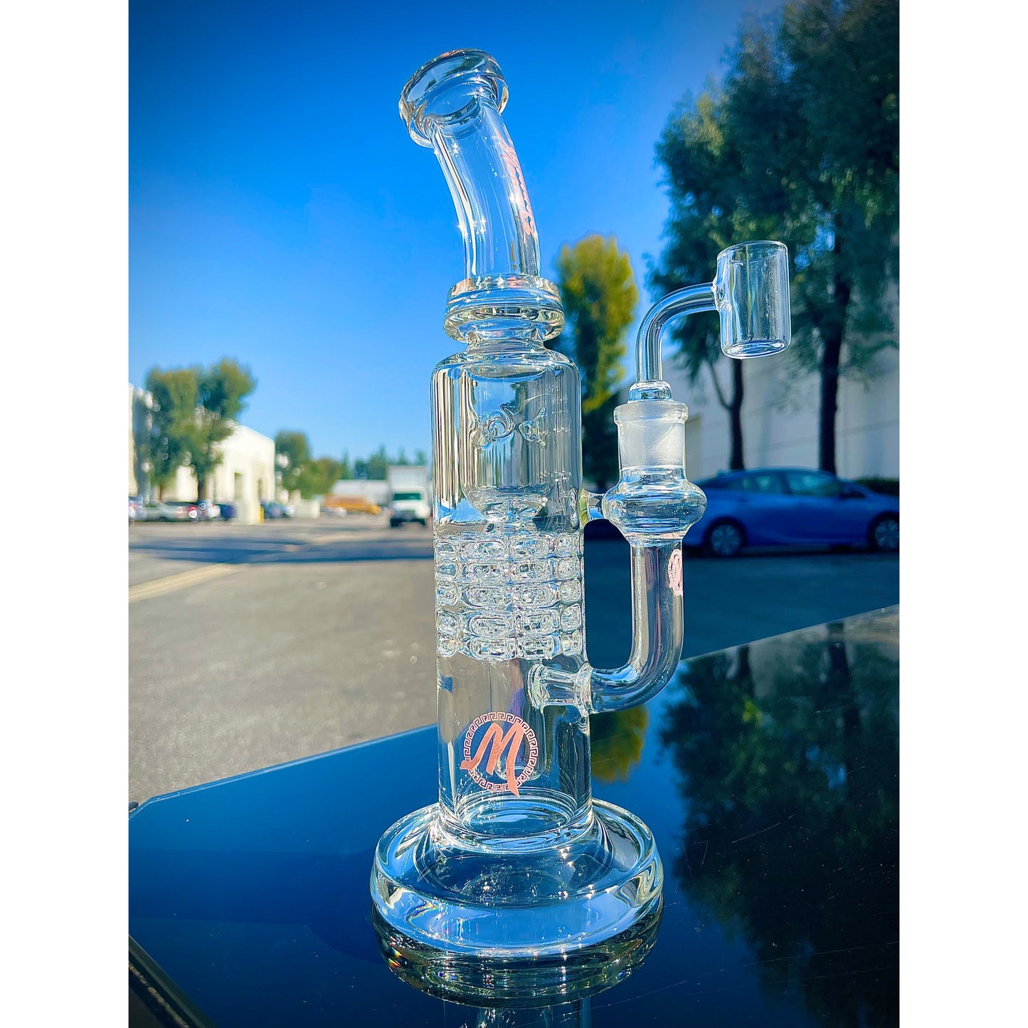 Monark 5 Stack Ratchet Insycler Dab Rig.