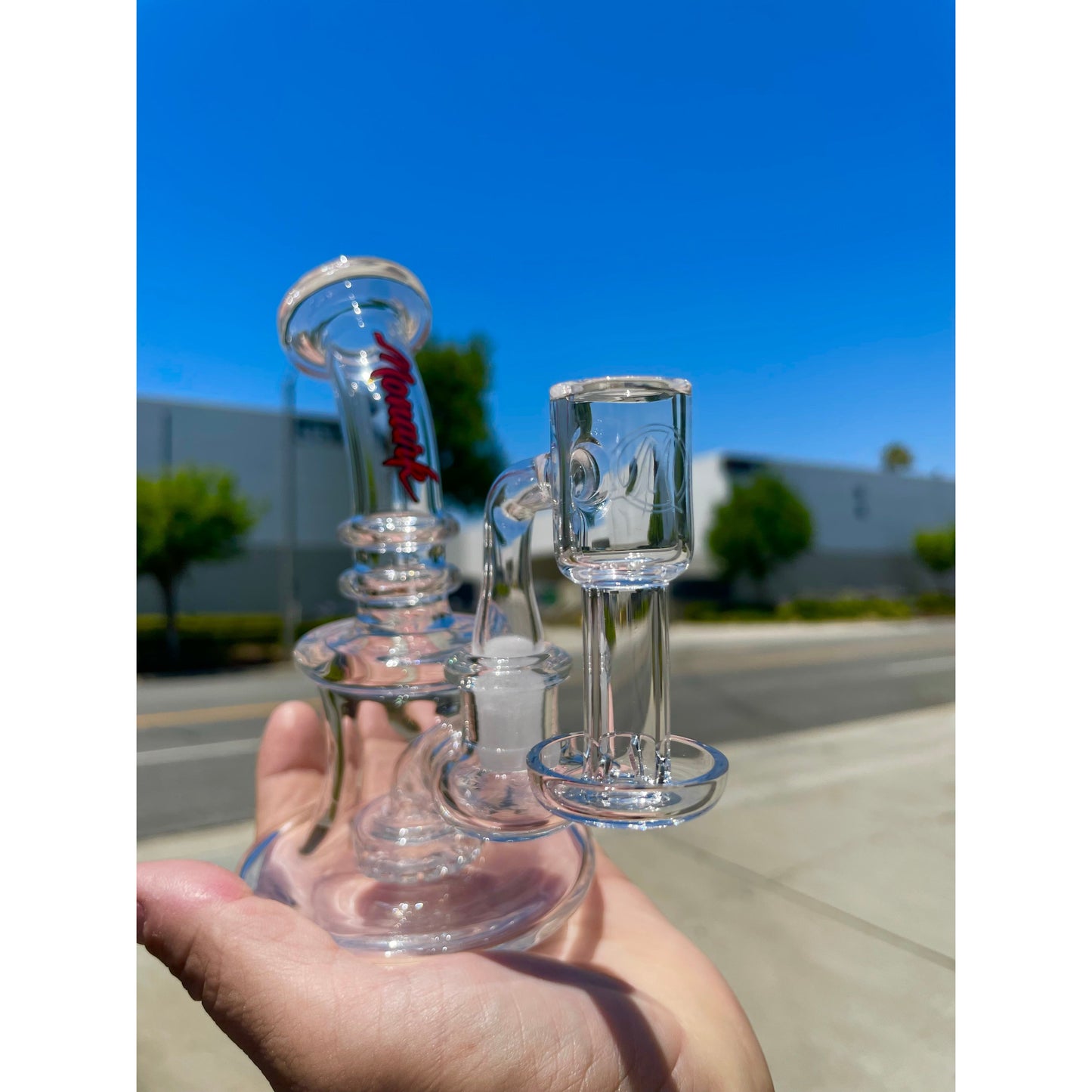 New Monark Full weld Seamless 14mm 90 degree Male Flat Top Terp Slurpers