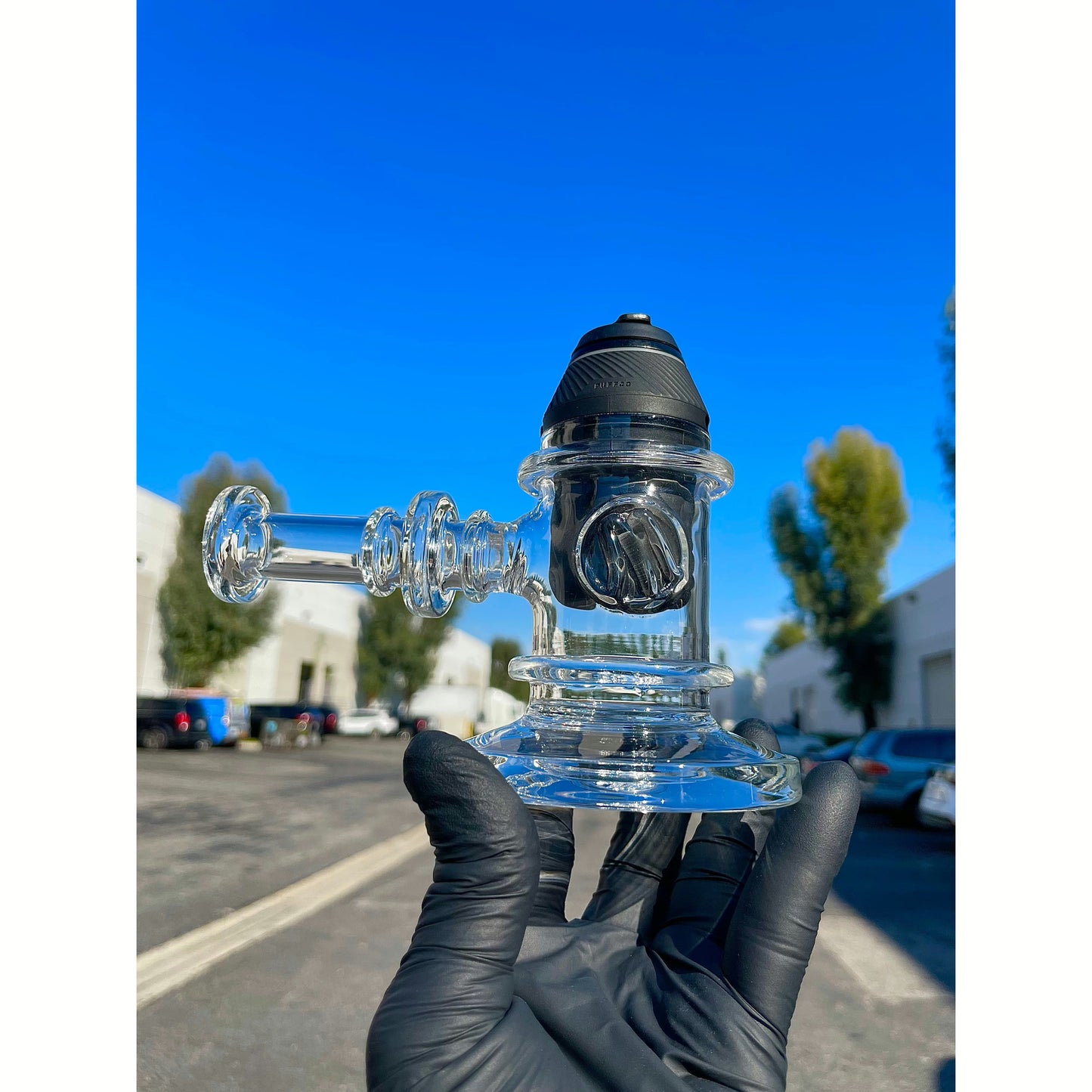 Monark Side Arm Puff Co Proxy Glass pipe Attachment.