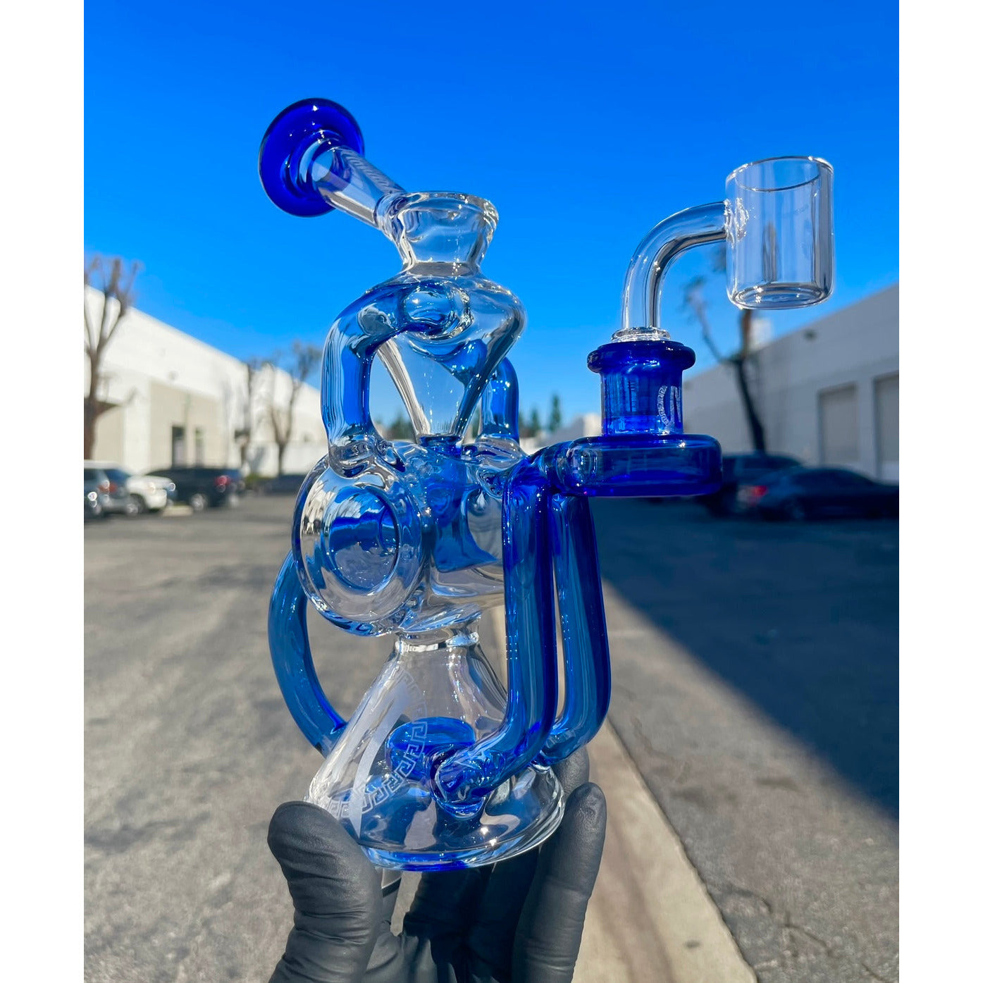 Monark Dual Intake and Dual uptake Recycler Dab Rig.