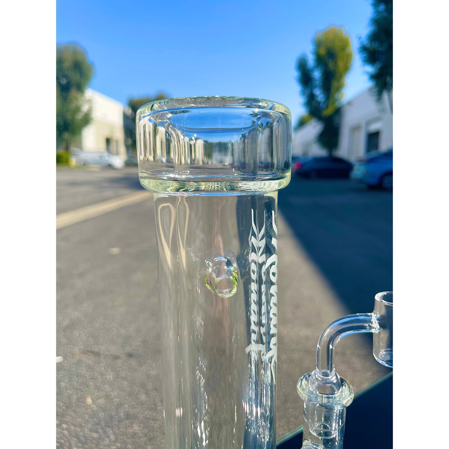 Monark Splashless Straight Ratchet Waterpipe/Dab Rig.