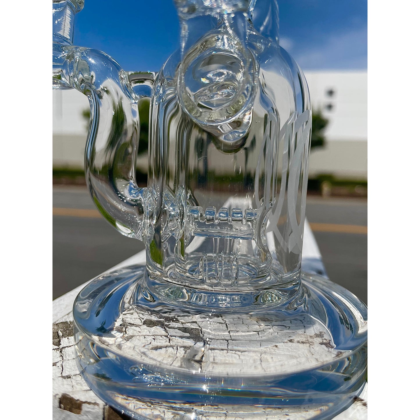 New Monark Double Camber Dual Uptake Recycler Dab Rig(Limited Stock)