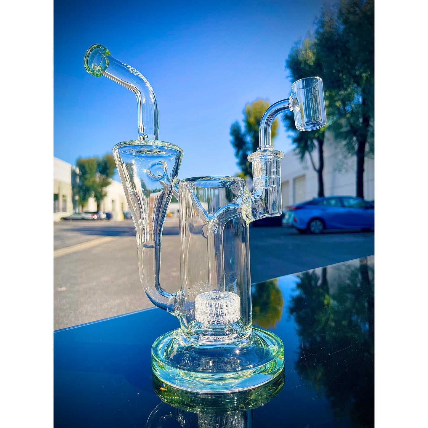 Monark Matrix Recycler Dab Rig with 14mm Female fitting.