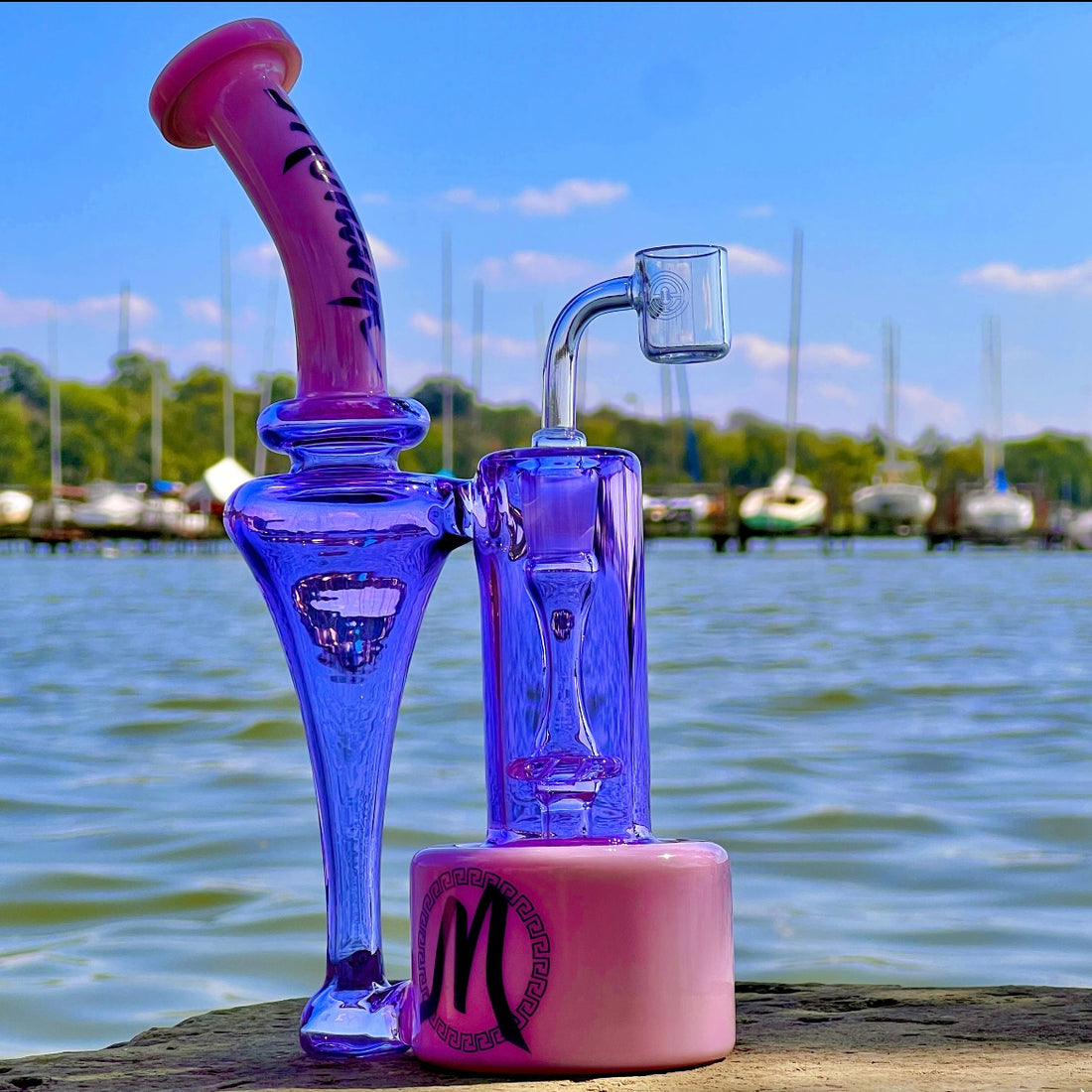 New Full color vortex Recycler Dab Rig. – Monark Gallery