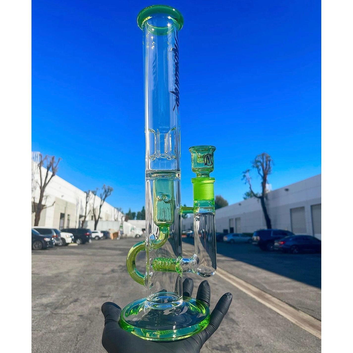 New Monark Grided in-line Recycling Dab Rig with drain tube perfect fo ...