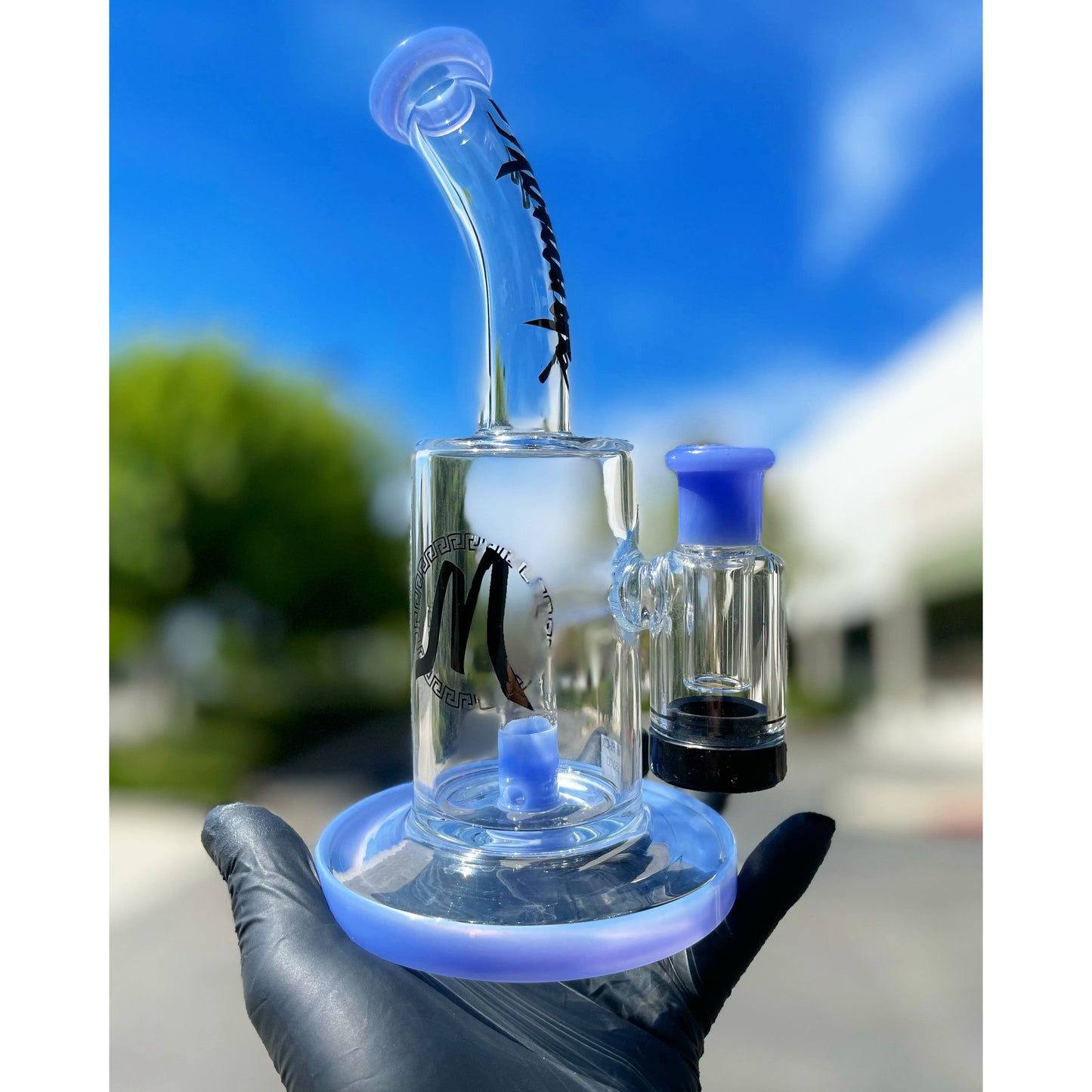 Monark Reclaimer Dab Rig with Silicone Jar and Cap.